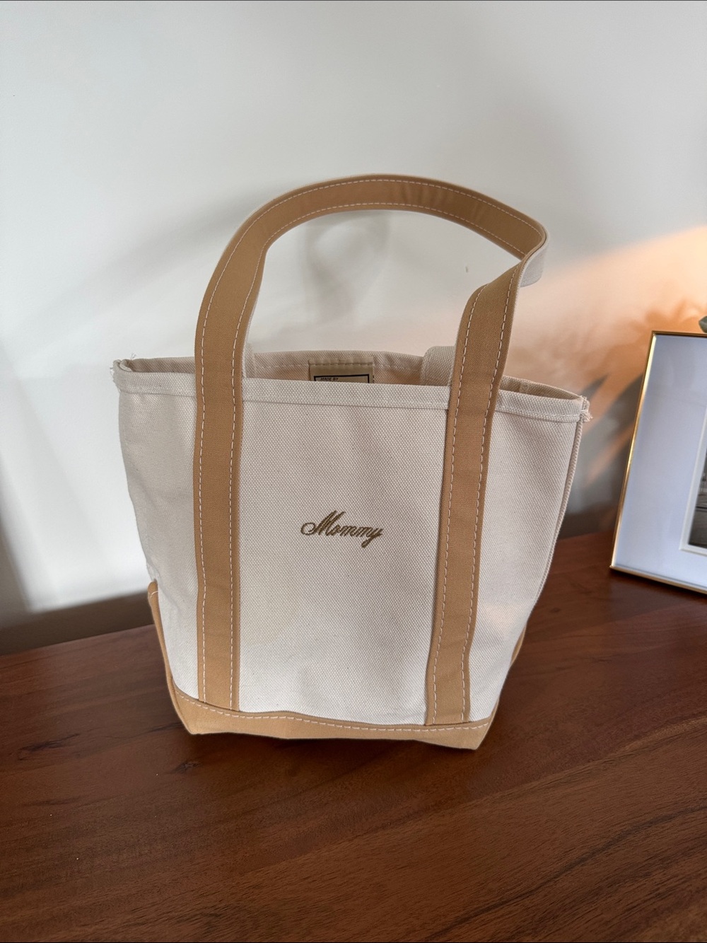 L.L. Bean Cream Boat and Tote